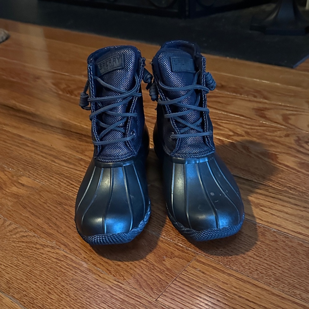 Sperry Navy Waterproof Lace-Up Boots